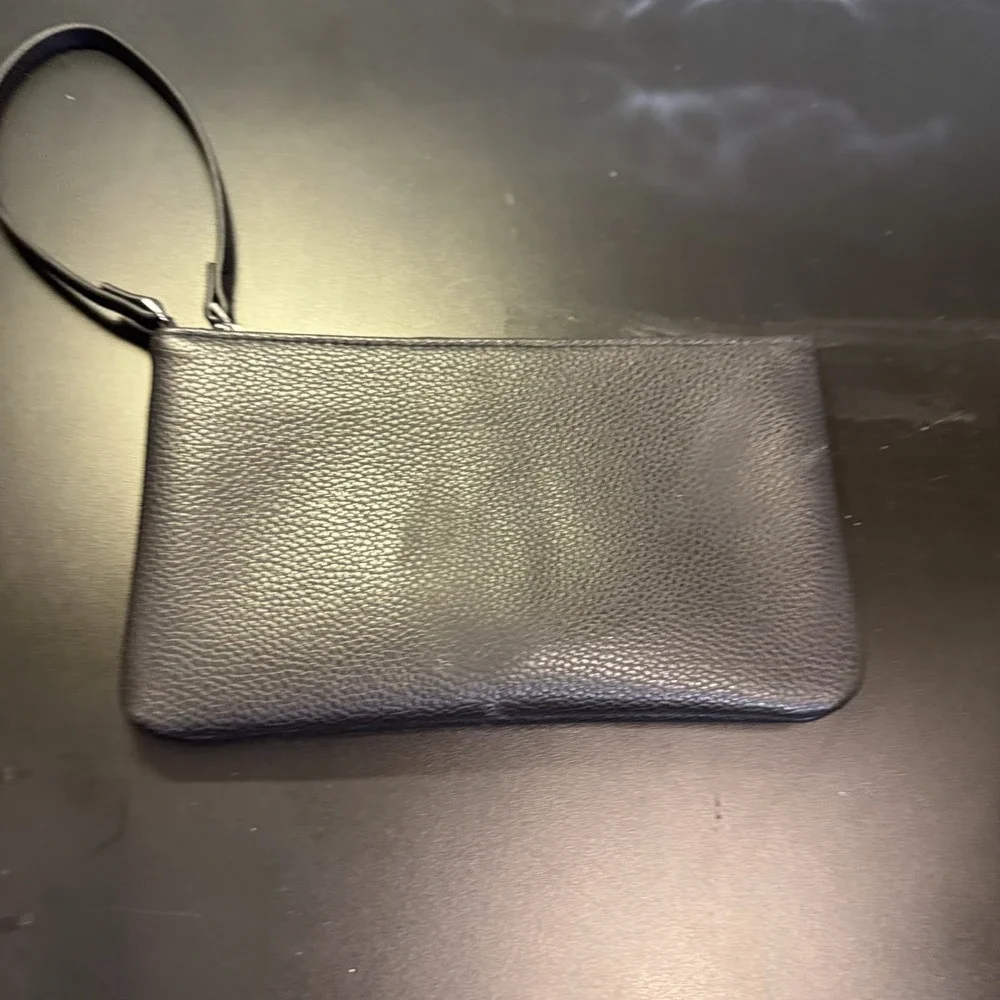Vera Bradley‎ Vegan Leather Essential Zip Wristlet Black